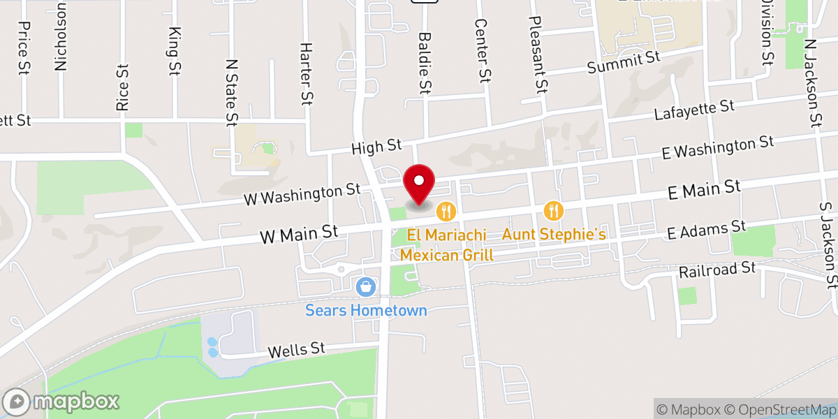 Map showing location of Restore Church