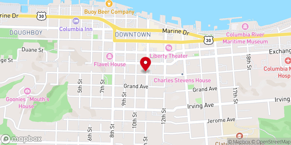Map showing location of First United Methodist Church