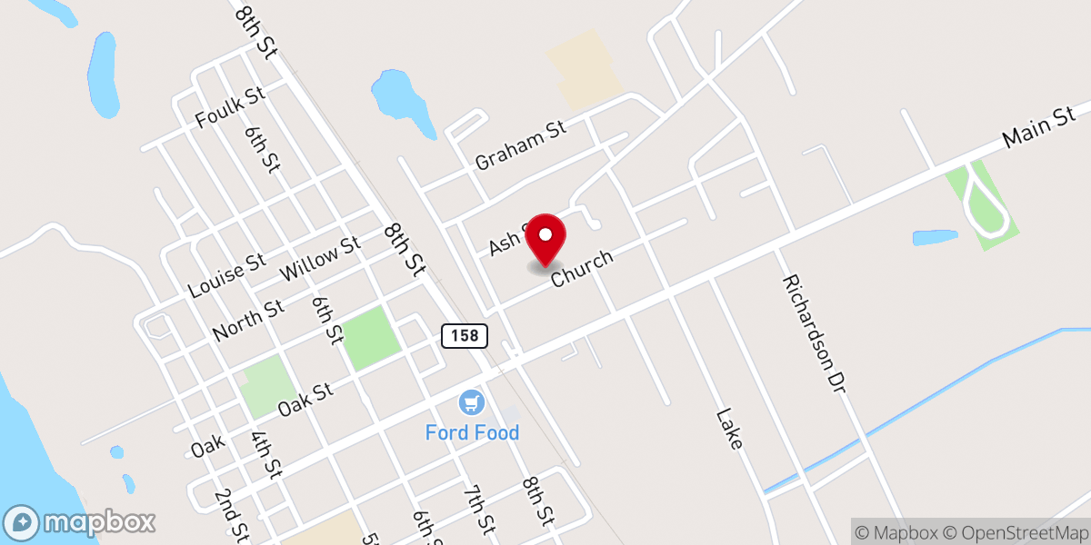 Map showing location of Mt Pilgrim Rest Baptist Ch