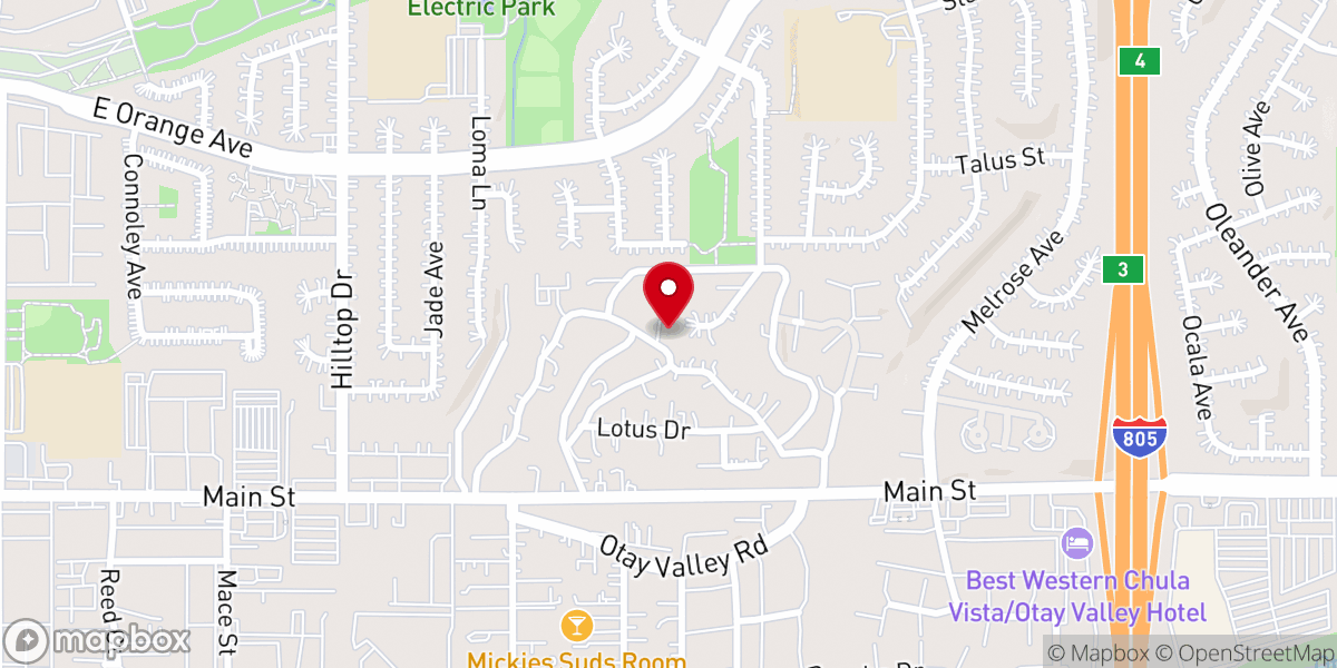 Map showing location of Southern California Fourth Ecclesiastical Jurisdiction