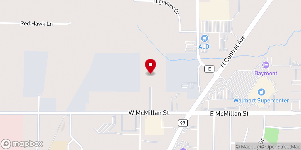 Map showing location of Faith Fellowship