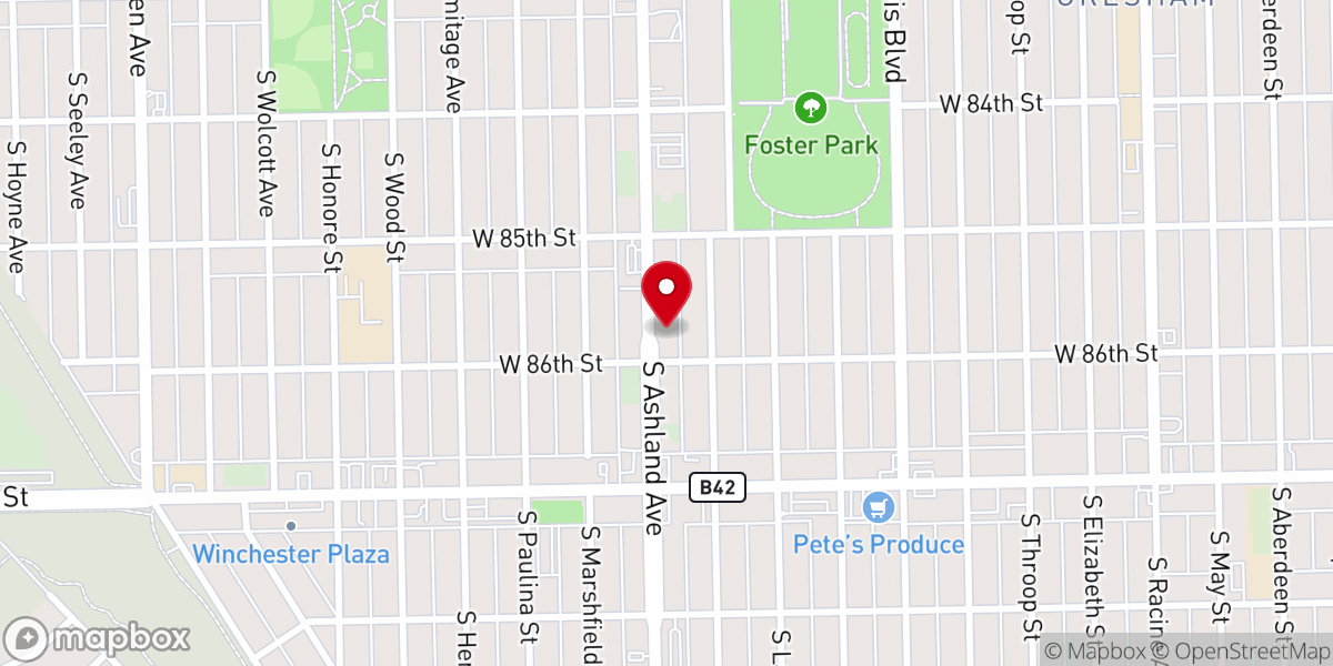 Map showing location of Anointed by Christ Apostolic Church