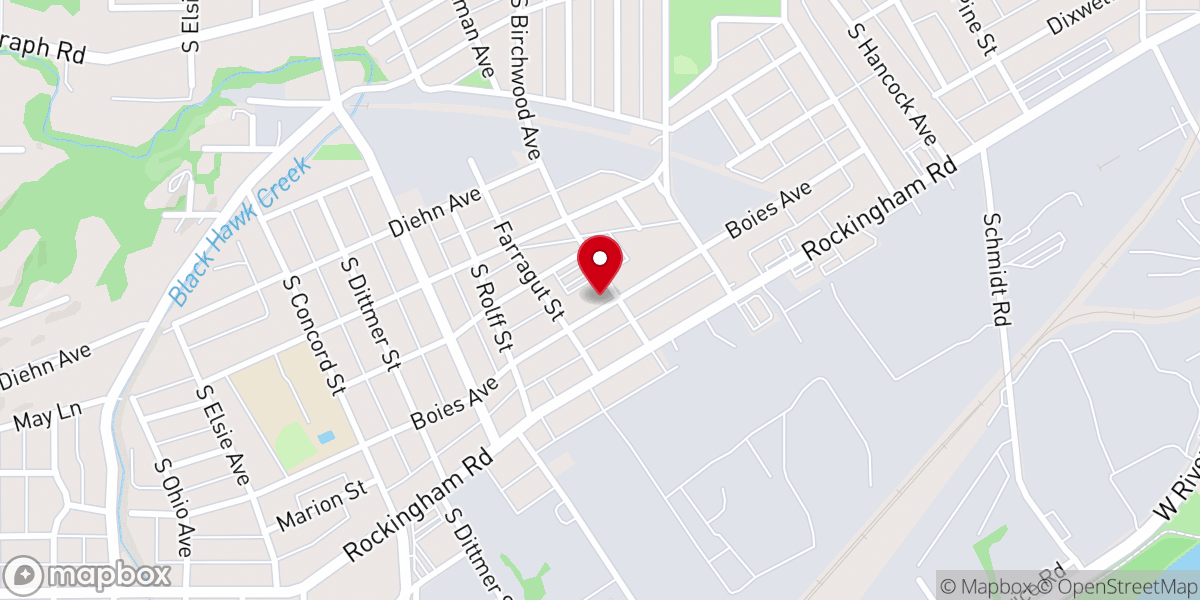 Map showing location of Saint Alphonsus Church