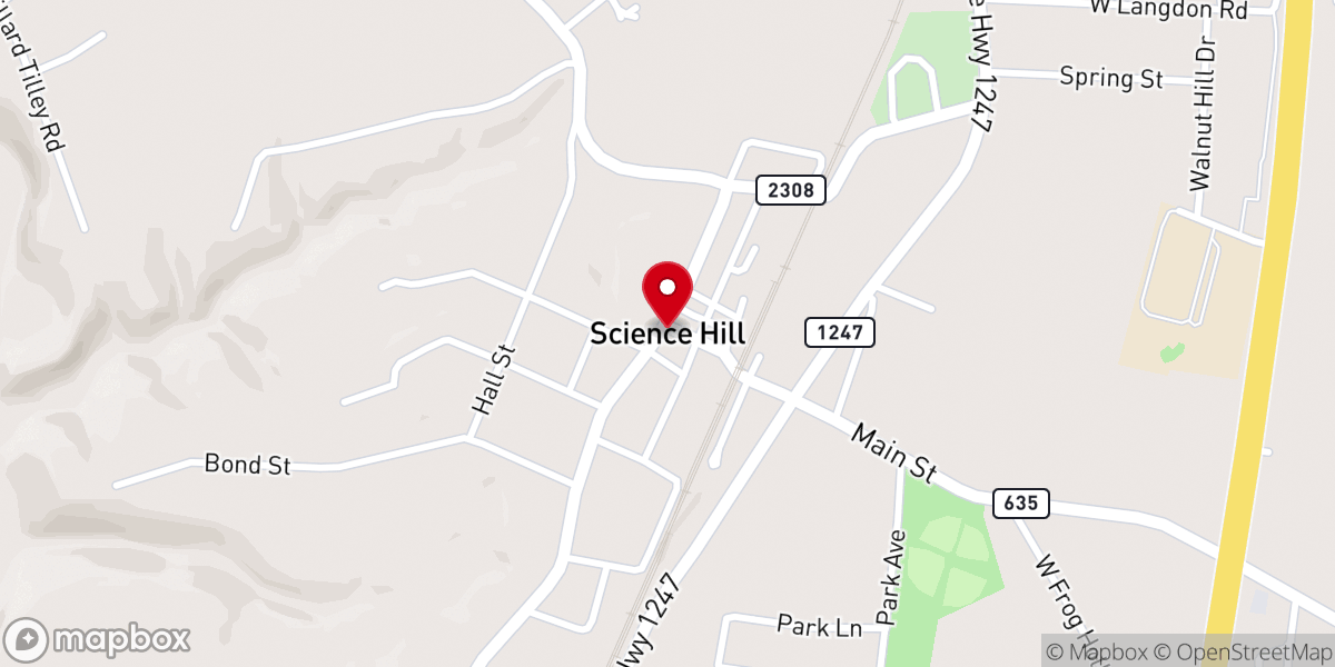 Map showing location of Church of God