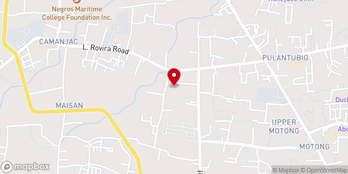 Map showing location of Camanjac Christian Evangelical Church