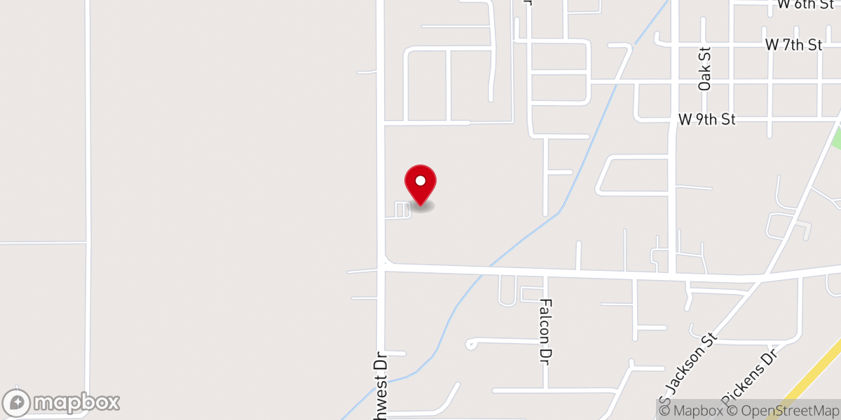 Map showing location of First Baptist Church Family Life Center