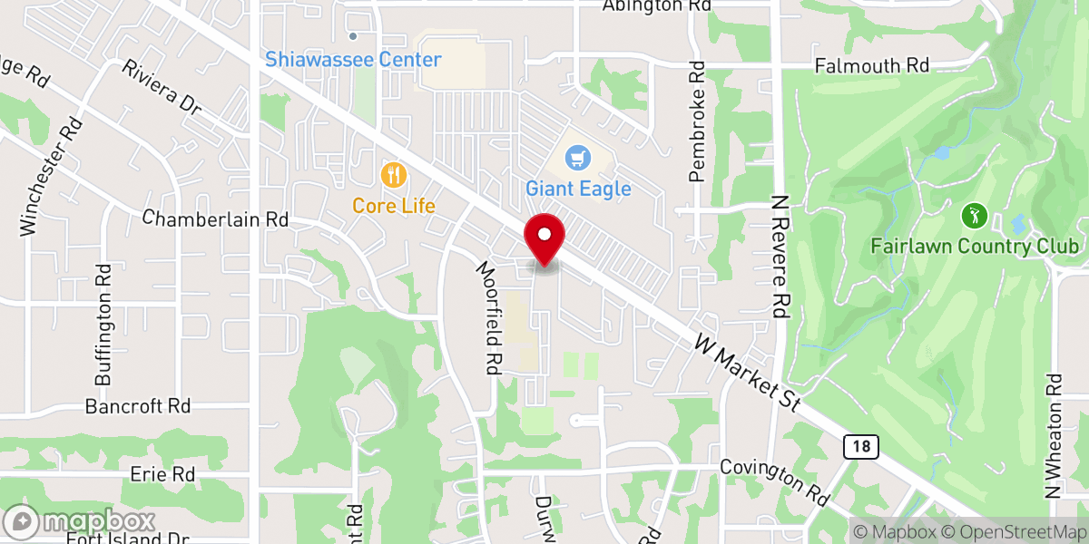 Map showing location of St. Hilary Church