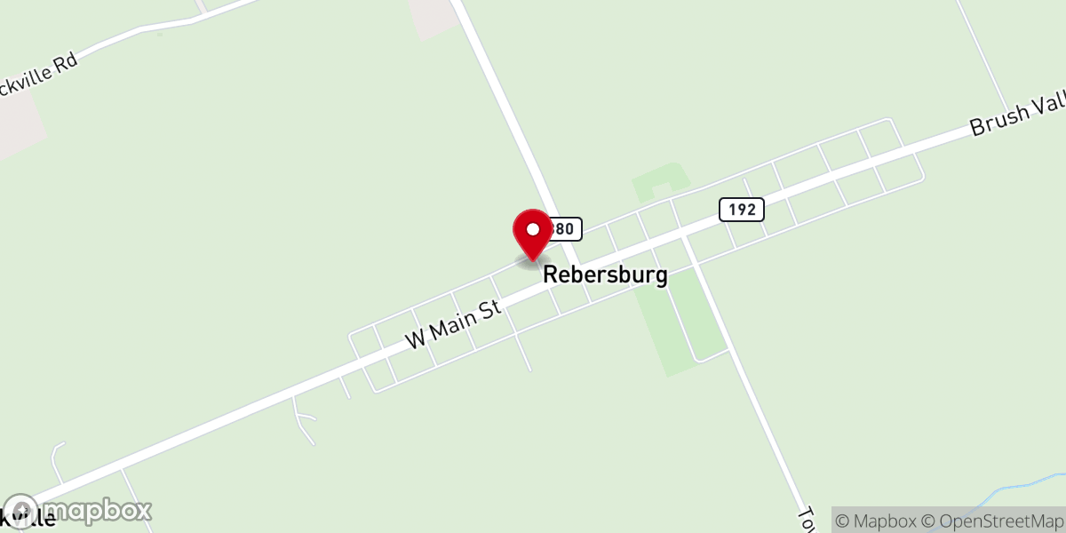 Map showing location of Brush Valley Floral