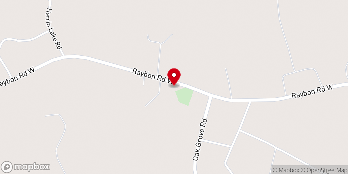 Map showing location of Oak Grove Church