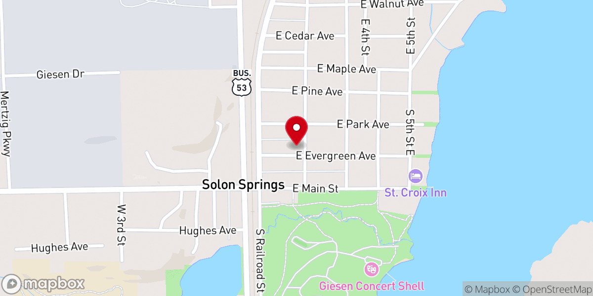 Map showing location of Presbyterian Church