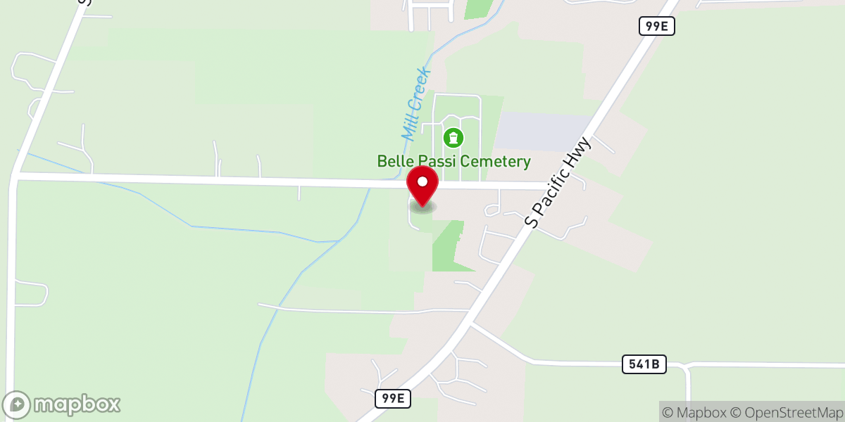 Map showing location of Belle Passi Mausoleum