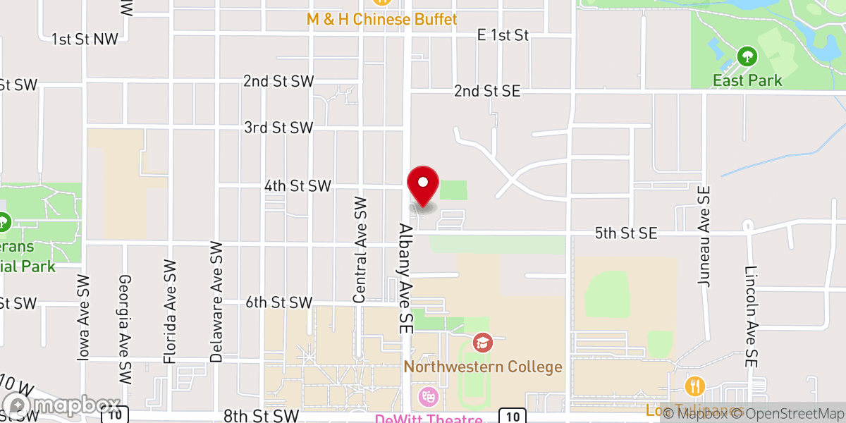 Map showing location of American Reformed Church