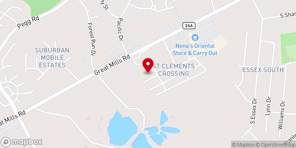 Map showing location of Calvary Church