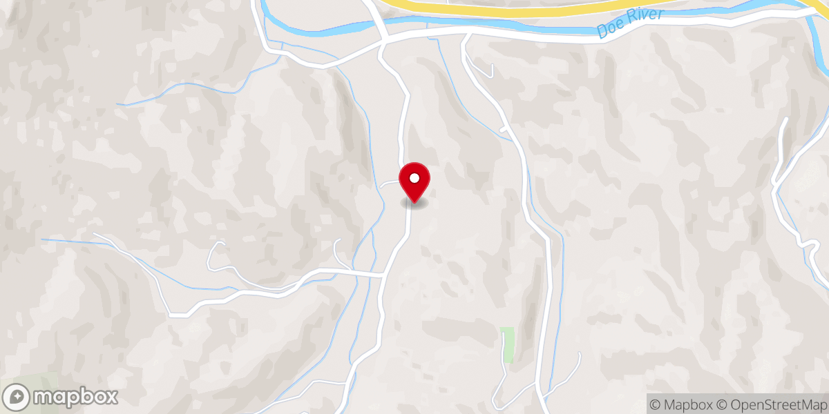 Map showing location of Crabtree Church