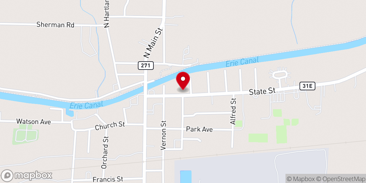 Map showing location of The Hub