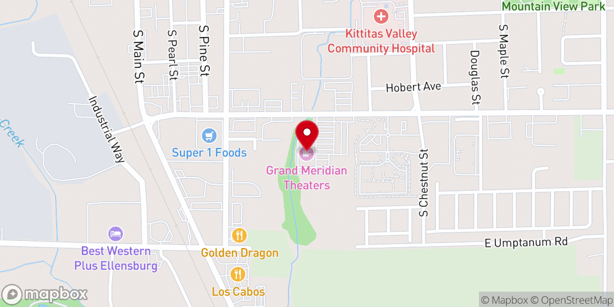 Map showing location of Calvary Chapel Ellensburg
