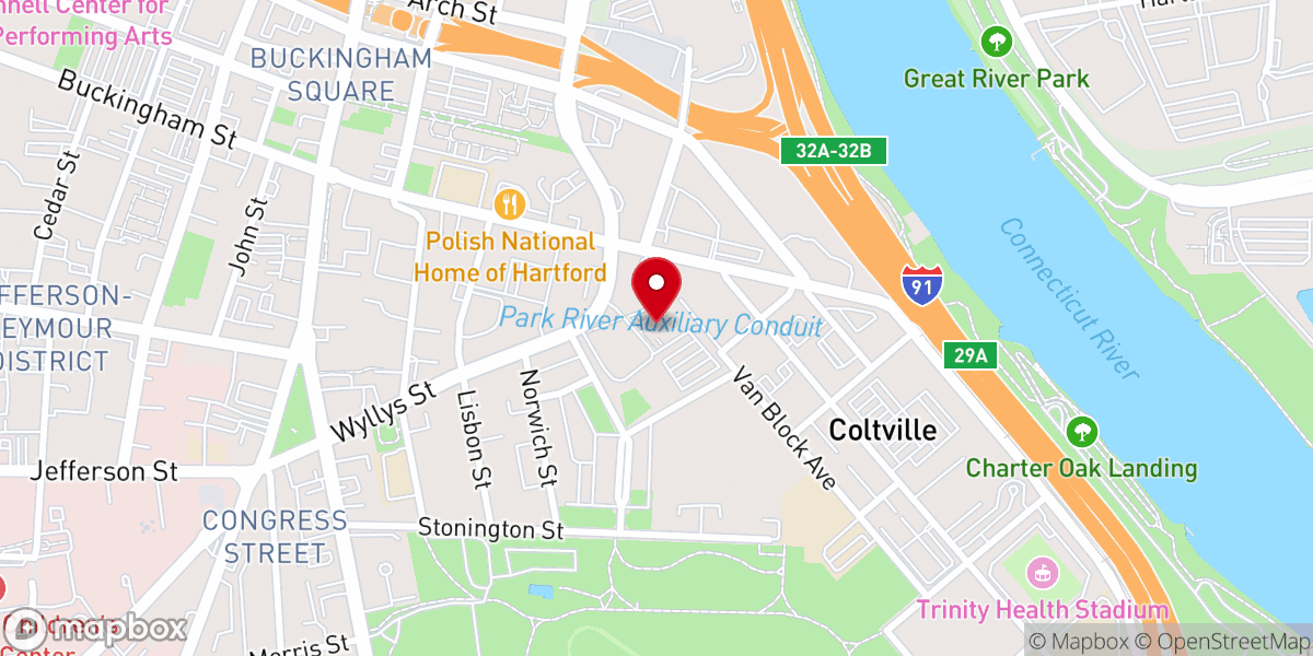 Map showing location of Church of the Good Shepherd