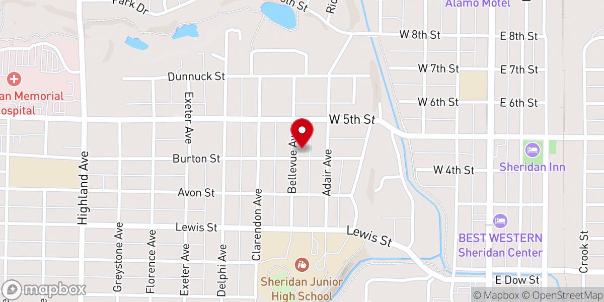 Map showing location of Summit Church