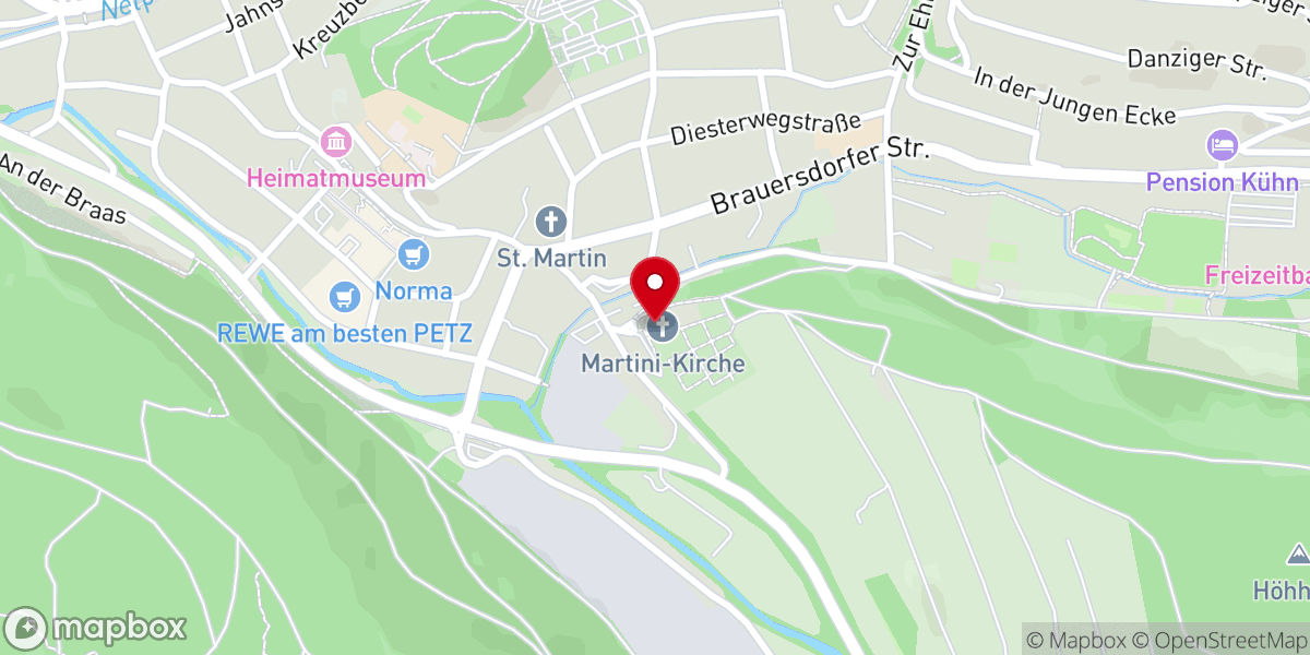 Map showing location of Evangelisch-Reformierte Kirchengemeinde Netphen
