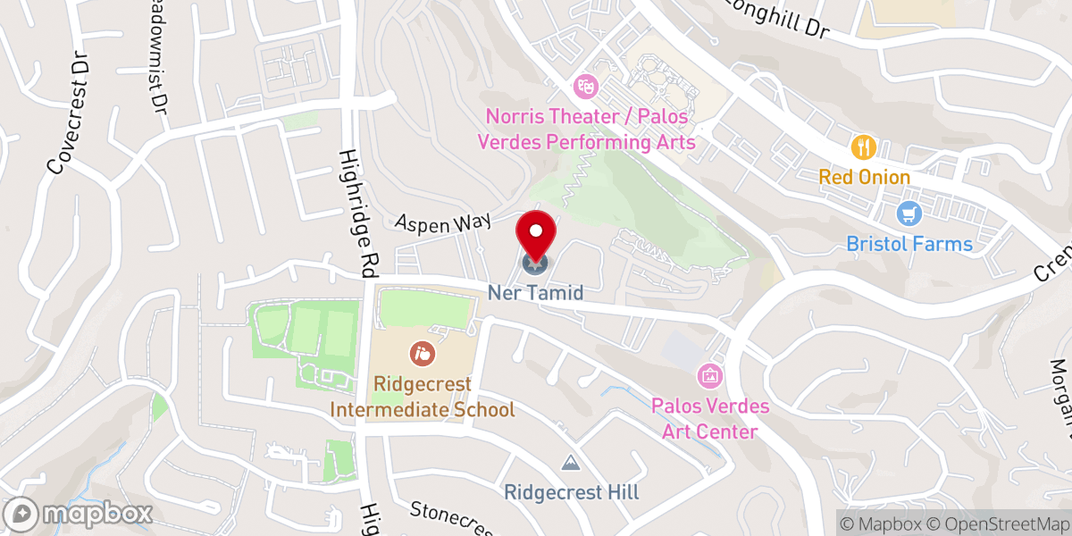 Map showing location of Ner Tamid