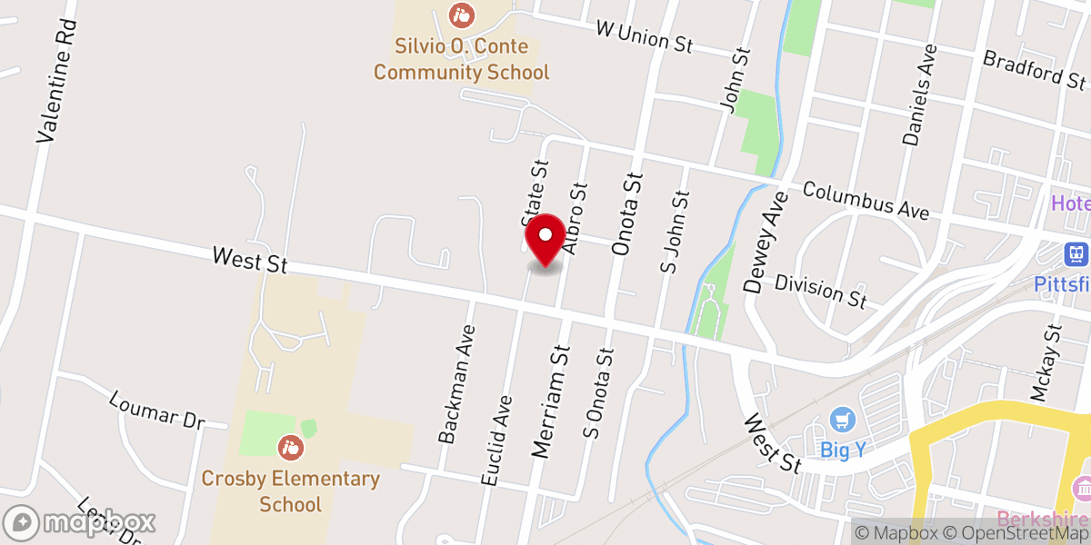 Map showing location of Saint Mark's Church - Food Distribution Center
