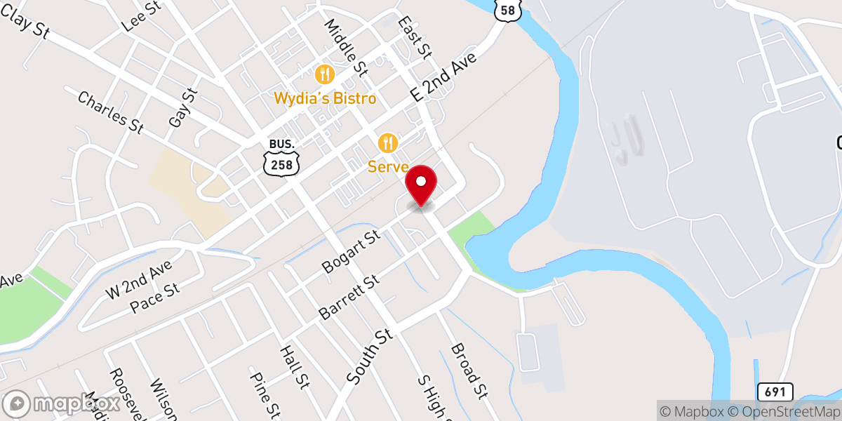 Map showing location of Apostle Tyrone Mart