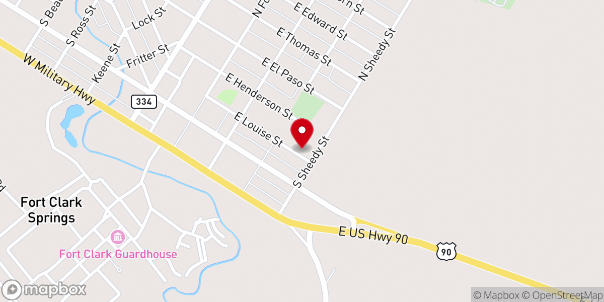 Map showing location of Templo Jerusalén