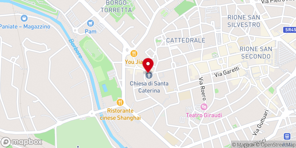 Map showing location of Chiesa di Santa Caterina