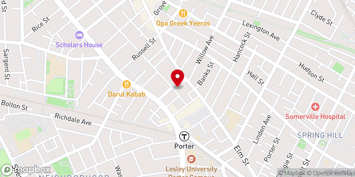 Map showing location of New Hope Fellowship Church