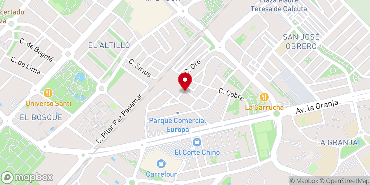 Map showing location of Iglesia evangélica Pasos de fe