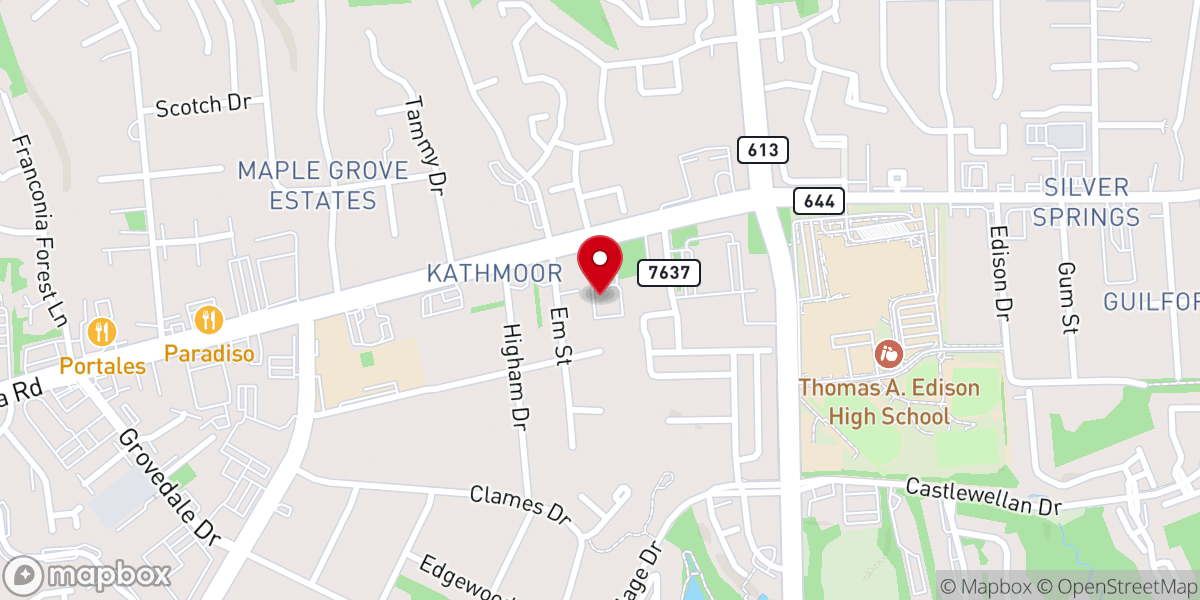 Map showing location of Reality Church