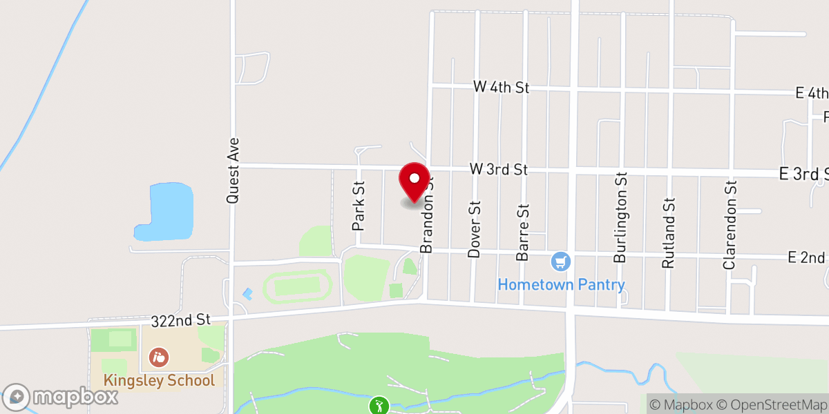 Map showing location of St Michael's Church Hall