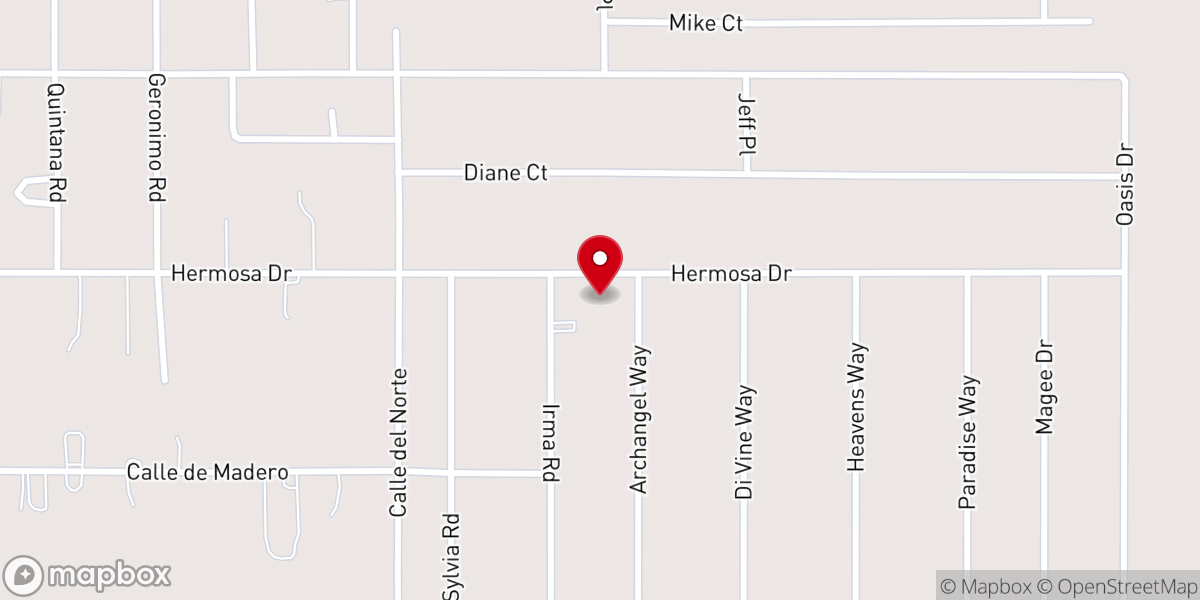 Map showing location of Iglesia Emmanuel