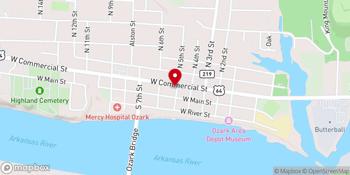 Map showing location of First United Methodist Church