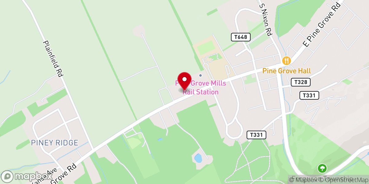 Map showing location of St Paul Lutheran Church, Pine Grove Mills