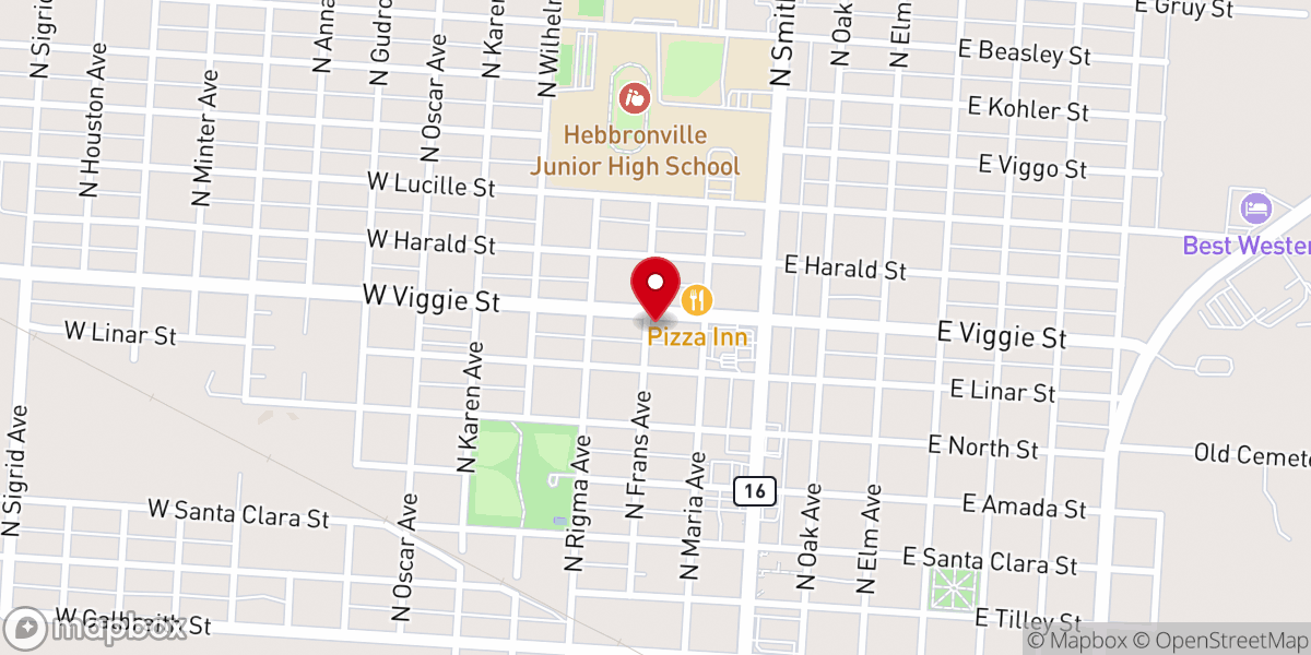 Map showing location of First United Methodist Church