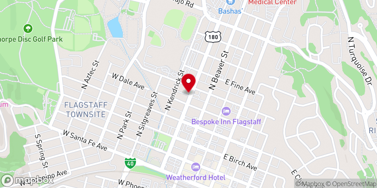 Map showing location of Yoga Whole Life Center