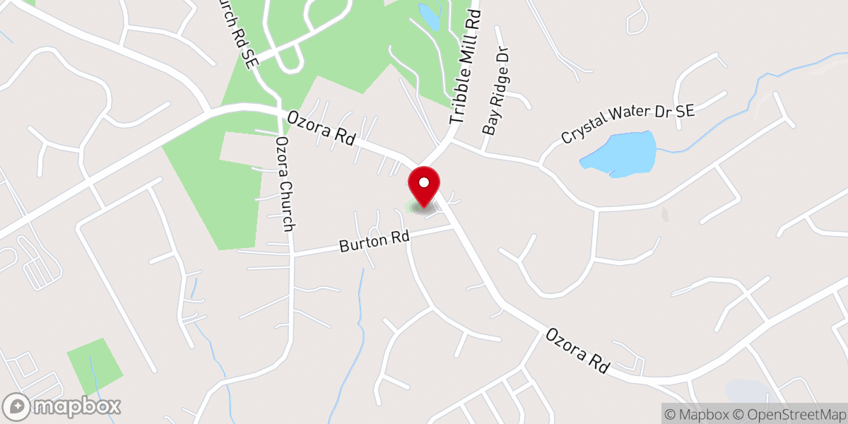 Map showing location of Ozora Missionary Baptist Church
