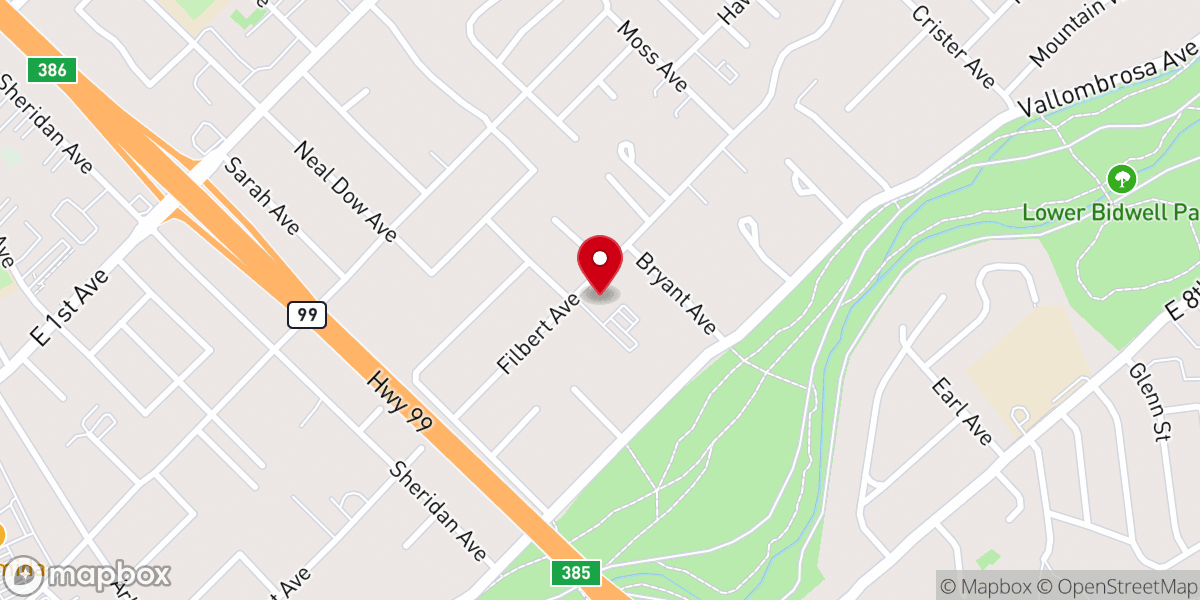 Map showing location of Broken Brothers Ministries