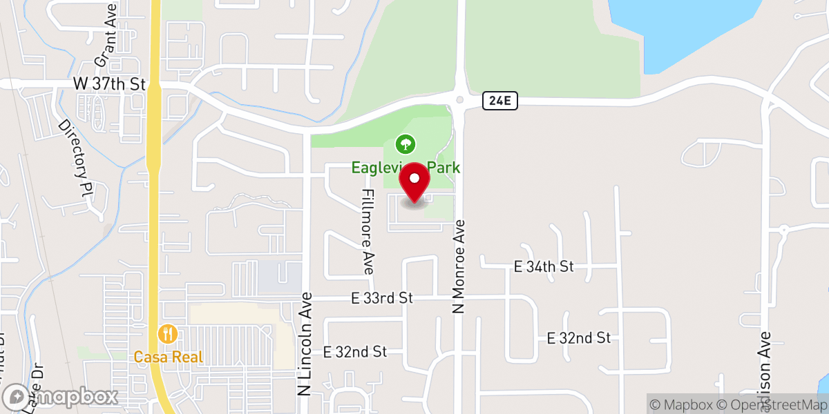 Map showing location of Christ's Church of the Rockies