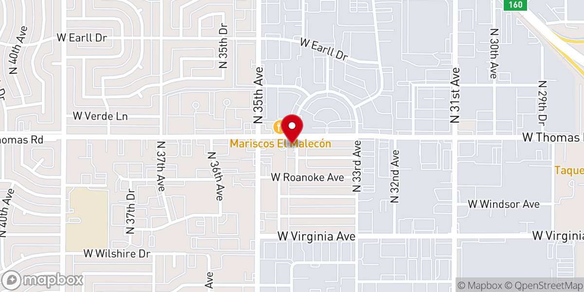 Map showing location of Redeemed Outreach Center