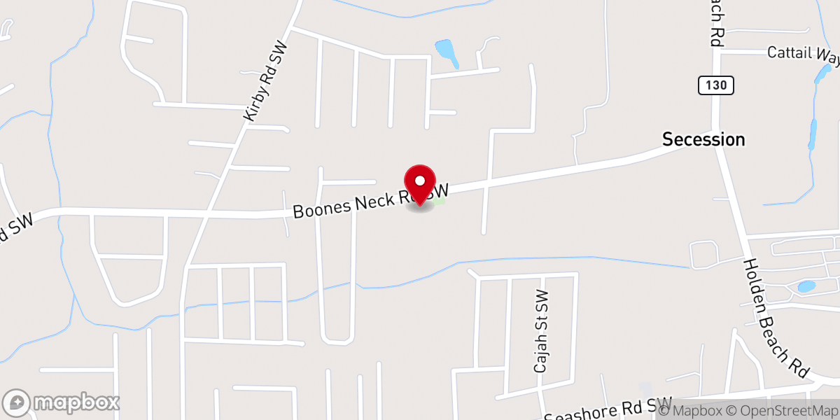 Map showing location of Union Chapel Pentecostal Church