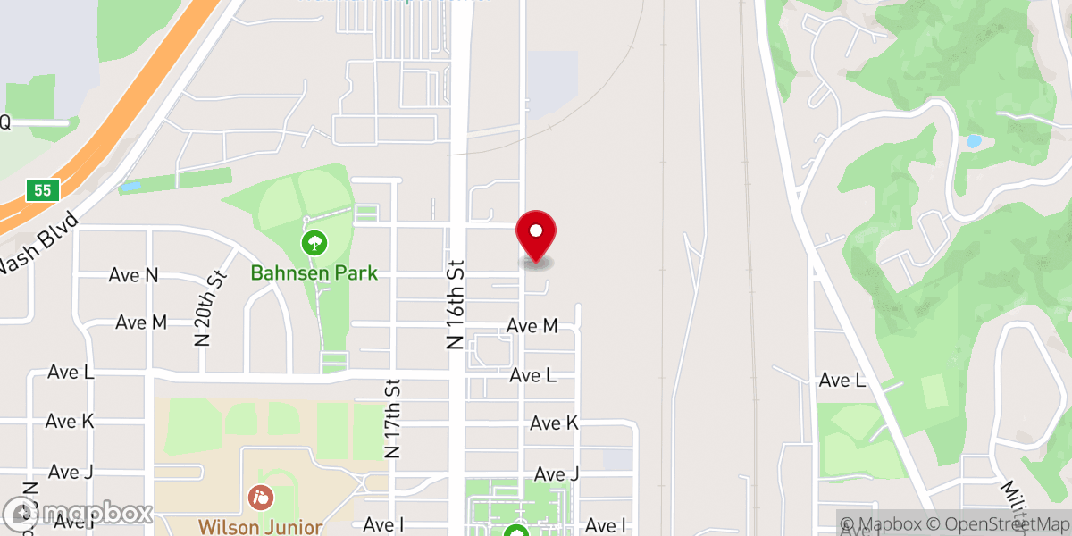 Map showing location of New Visions Homeless Services (MOHMS Place)