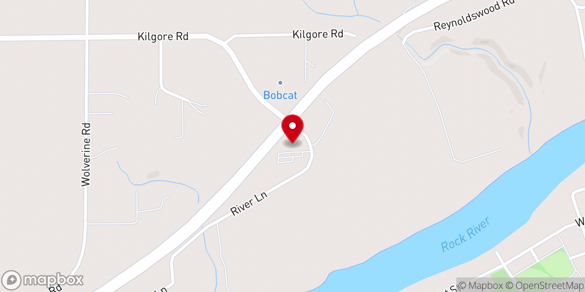 Map showing location of Northside Baptist Church