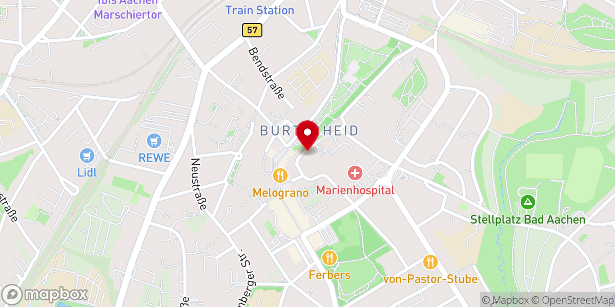 Map showing location of St. Johann Baptist