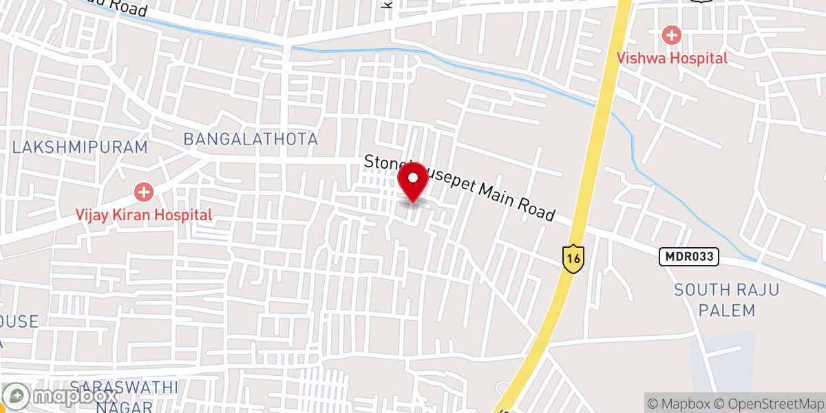 Map showing location of The Church At Nellore