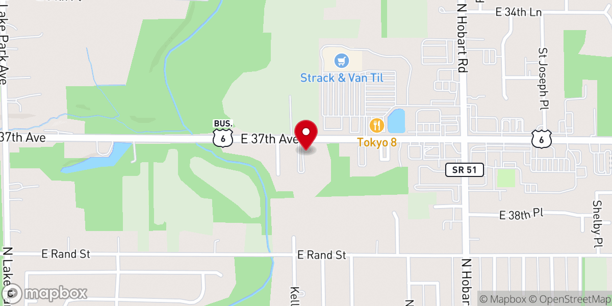 Map showing location of Equippers Church