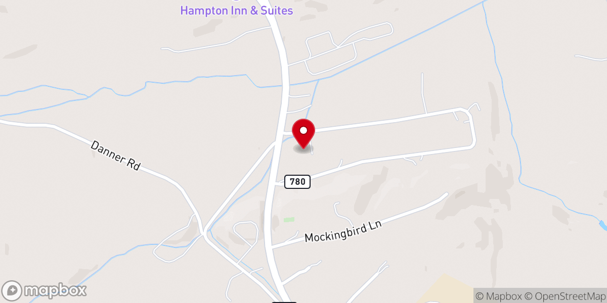 Map showing location of Fort Chiswell Church of Christ