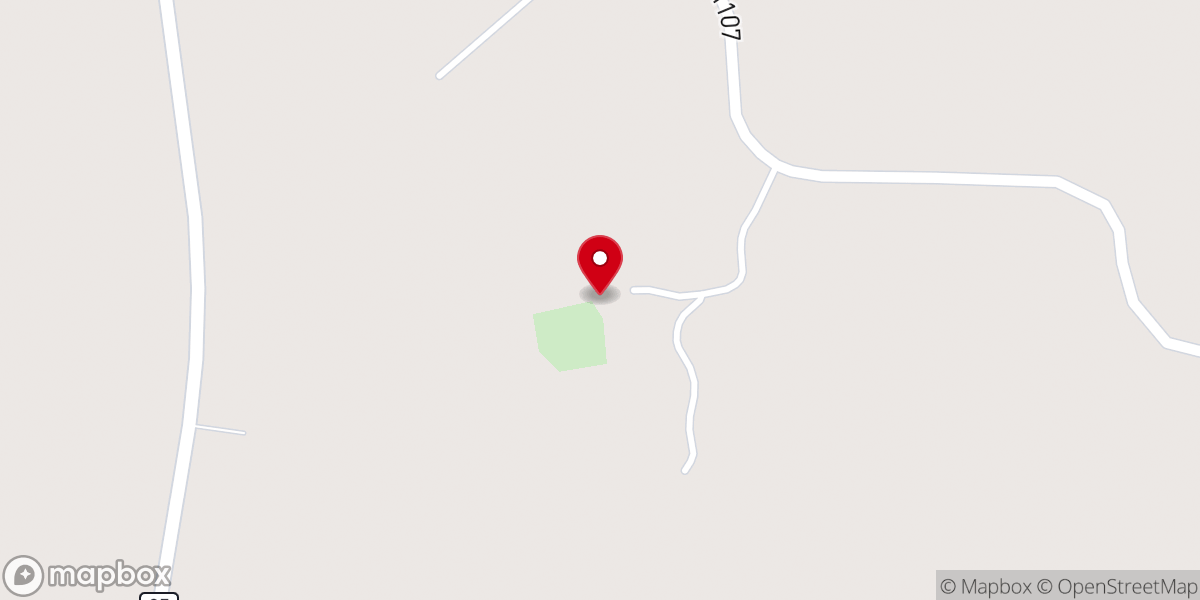 Map showing location of Pleasant Hill MB Church