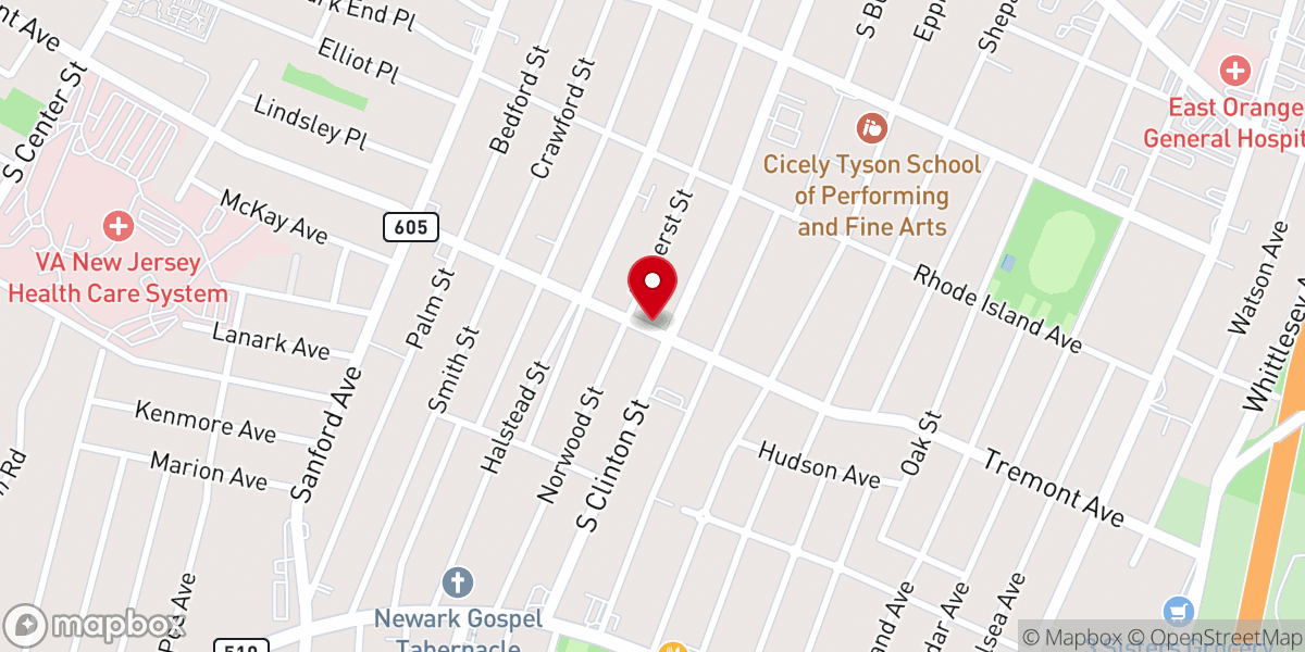 Map showing location of Judah House of Praise & Worship